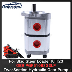 New PGP51088G3LP Fits AGT Two-Section Hydraulic Pump for Skid Steer Loader KTT23