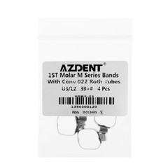 Dental Orthodontic 1st Molar Bands Buccal Tube Convertible /Non-Conv Roth.022
