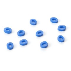 1000 Pcs Dental Separators Orthodontic Elastics Ties Teeth Gap Radio Opaque Blue