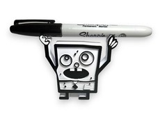 Doodle Bob Pencil Holder Desk Ornament 3D Printed