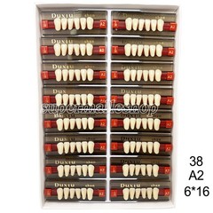 Dental Acrylic Denture Resin Teeth Upper Lower Full Set Shade A1/A2/A3 3/8/16 SD