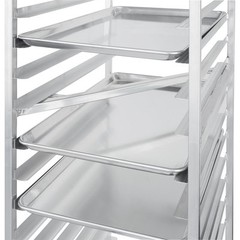 12 PACK Full Size Aluminum 18″ x 26″ Bun Sheet Baking Pan Wire in Rim Commercial