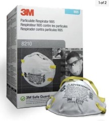 3M 8210 N95 Particulate Respirator, 1 Case, 8 Box/Case EXP 08/2026