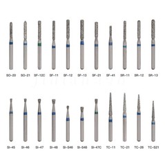 50 pcs Dental Diamond Ball Round burs Medium FG 1.6mm for High Speed Handpiece