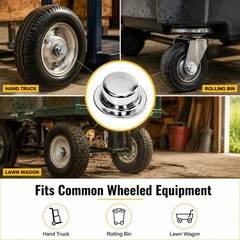 6PCS 5/8” Push Nuts Axle Cap, on Pushnut Spring Steel 6pcs 5/8“, Silver