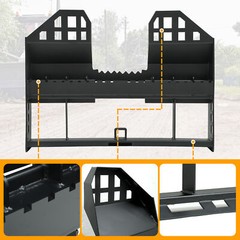 46″ Skid Steer Quick Attach Frame W/2″ Receiver Hitch & 48″ Blades 4000 LBS US