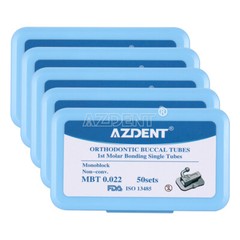 50Sets AZDENT Dental Orthodontic Buccal Tubes 1st MBT 0.022 Bondable Non-Convert