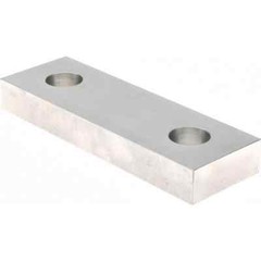 1 Pair Gibraltar Soft Aluminum Vise Jaws, Flat/No Step, for 6″ Vises