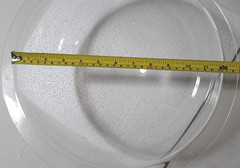 Acrylic Dome/Plastic Hemisphere – Clear – 12″ Diameter, 3/4″ Flange with Pre-Dri