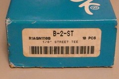 New Swagelok Brass Street Tee B-2-ST 1/8″ fnpt x 1/8″ mnpt x 1/8″ fnpt