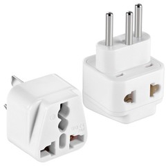 2 Pack US to Argentina Uruguay Australia Brazil Travel Adapter Type I N
