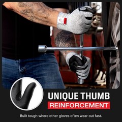 Professional Cut Resistant Work Gloves for Men and Women with Firm Grip and W…