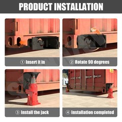 Superior Shipping Container, Jack Lug, Jack Leveling Attachment