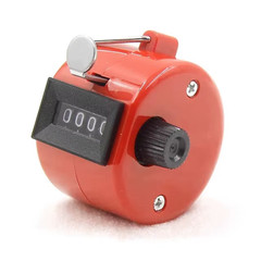 4 Digit Number Counters Plastic Shell Hand Finger Display Manual Counting Tally