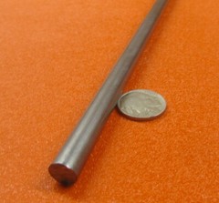 12L14 Steel Unpolished Rod Round Bar, 3/8″ Dia x 5 Foot length. 3 Units, 15 Ft