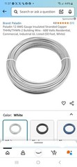 Paladin 50 Ft. 12 AWG Gauge Insulated Stranded Copper THHN/THWN-2 Building Wire