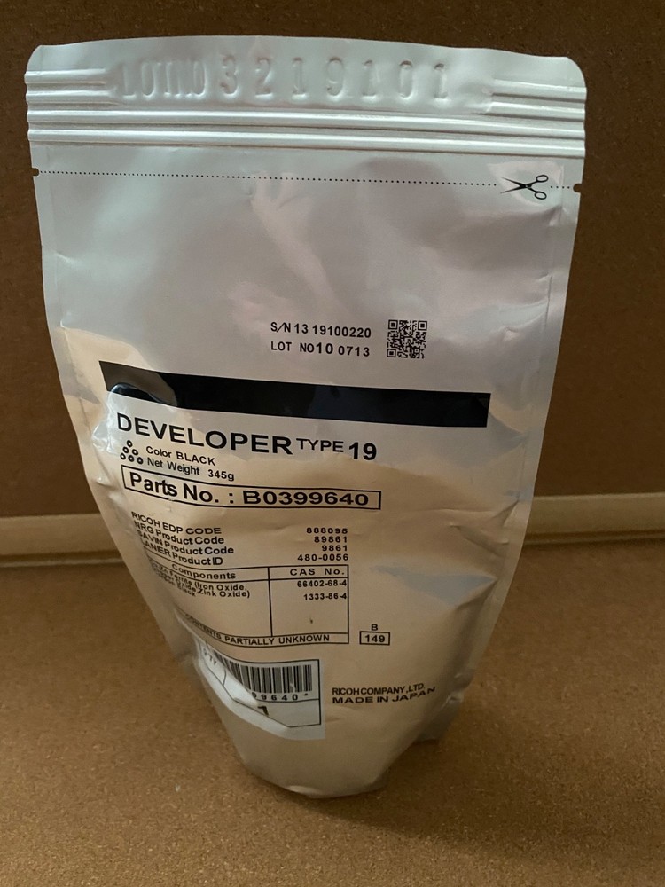 Genuine Ricoh Type 19 Developer B0399640 for Aficio 1015 / 1018