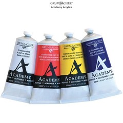 Academy Professional Acrylic Paint Set of 5 90ml Green Colors – Metal Tubes -…