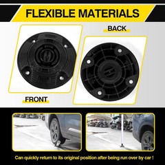 48”/36” Flexible Surface Mount Delineator Posts for Parking Lot Road Safety