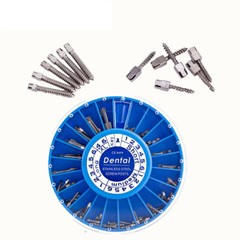 120x Dental Conical Screw Post Endo Root Canal Pins Kit Drill Core Crown Restore