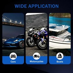 3Pcs 12V 30A Blue LED Light Toggle Rocker ON/OFF Switch 3Pin Marine Car Boat ATV