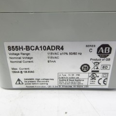 INDUSTRIAL SPARE PART 855H-BCA10ADR4 SER. C 115VAC (BR/WH) NSMP