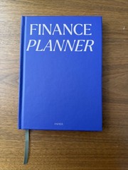 New/unused Hardcover Papier Finance Planner Blue 192 Pages 12 Months Any Year
