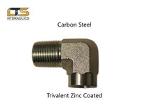 5502-04-04 Steel 1/4″ Male Pipe NPT x 1/4″ Female Pipe 90° Street Elbow Qty 1