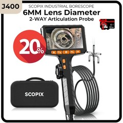 2026 PRO Endoscope Camera 2Way 360° Industrial Inspection Articulating Borescope