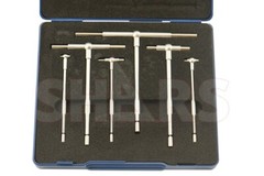 Premium Chrome T-Bore Telescoping Gage 5/16″ – 6″ 6 Pc Set Cylinder Hole NEW P