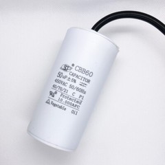 CBB60 30UF/35UF/40UF/45UF/50UF/60UF/70UF/80UF/100UF 450VAC 450V Capacitor (Wire)