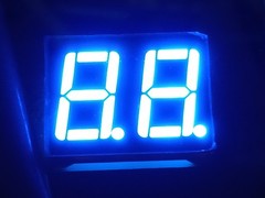 Blue 0.56″ inch 14.2mm 7 Segment Dual LED Display 18-Pin Common Anode 2-Digit