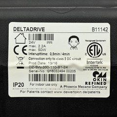 Okin DeltaDrive B11142 Linear Actuator 24V 2.2A 50W IP20 DZ-SW-330-110-B1-24