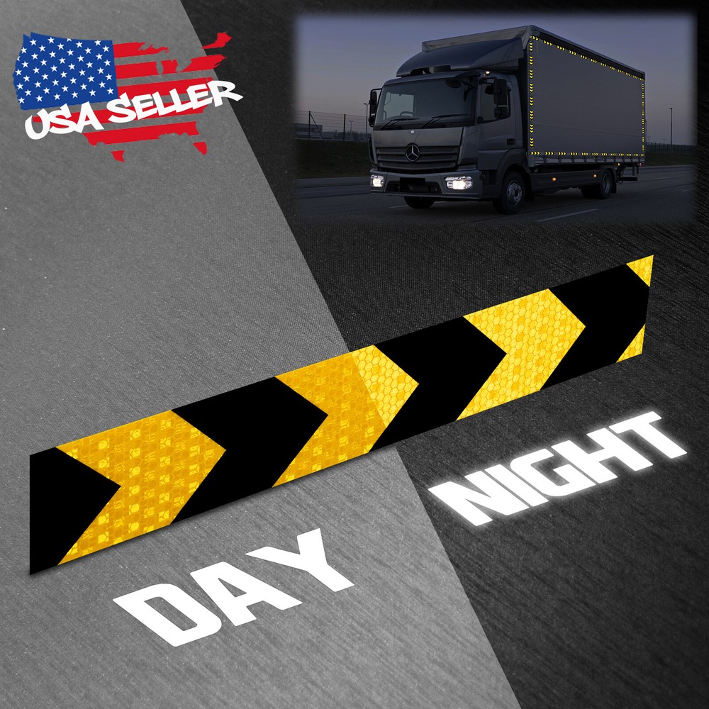 DOT-C2 Conspicuity Arrow Reflective Tape 1 Foot/Stripe Safety Warning Trailer RV