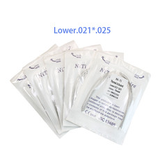 Dental Ortho Heat Thermal Activated Niti Rectangular Arch Wire Ovoid Form