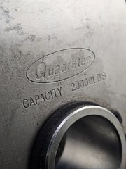 Quadratech Pulley Block Snatch Block Steel 20000 lbs Capacity