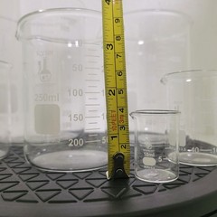 Karter Scientific Low Form Glass Beaker 6 Piece Set 10, 50, 100, 250, 500, 1000
