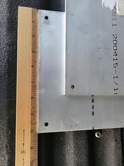 (2) pcs 1/4″ 8″x 8″ ALUMINUM Flat Bar 8″ T6511 NeW drilled Extruded Mill Stock