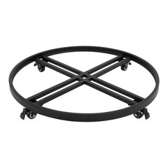 Black Drum Dolly Heavy Duty?Barrel Cart Drum Dolly with Cross Braces& Wheels