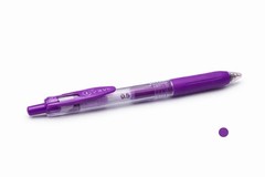 Zebra Sarasa Clip Purple Gel Pens 12 Pack 0.5mm Fine Point (3802)