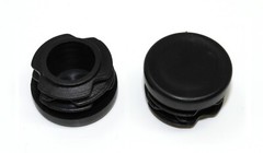 Black 1″ Round Tubing Plastic Hole Plug End Cap, 1 Inch OD Tube Pipe Cover