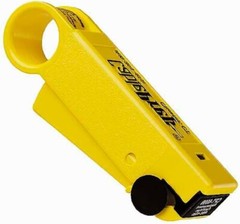 Cable Prep CPT-6590-SINGLE Coax Cable Stripping Tool for RG6 & RG-59