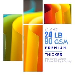 Colored Copy Paper 8.5X11 Inches,140 Sheets 8.5 x 11 inches, Rainbow colors