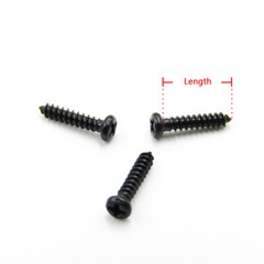 Black Small Self Tapping Screws Phillips Pan Head M1 M1.2 M1.4 M1.5 M1.6 M1.7 M2