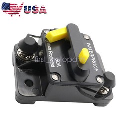 New Car Boat Marine Circuit Breaker Reset Stereo Audio FuseInverter 12V 60A AMP