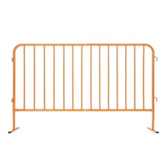 7.5ft Heavy Duty Interlinked Steel Safety Barricade Portable Metal Crowd Control