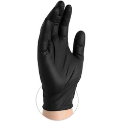 GlovePlus Black Nitrile Gloves – 100/box