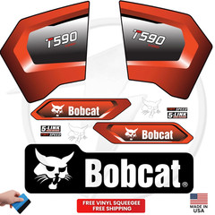 Fits Bobcat T590 Main Decals Skid Steer Stickers – Free Shipping – 3M Vinyl
