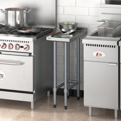 24″W x 12″L Stainless Steel Restaurant Equipment Filler Table with Open Base