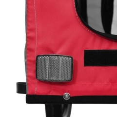 Pet Bike Trailer Red and black Oxford fabric, iron, PVC Medium